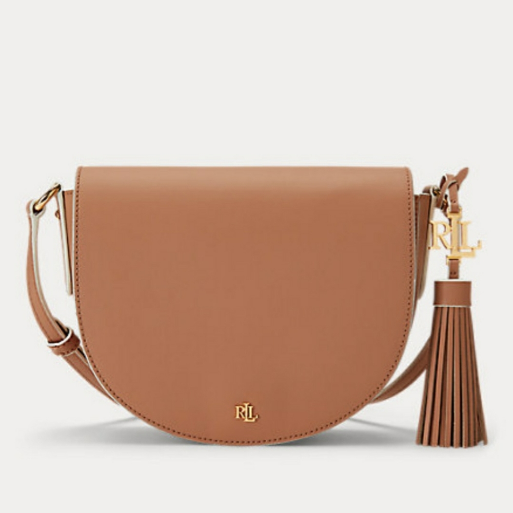 SOLD‼Ralph Lauren Caramel Crossbody Purse